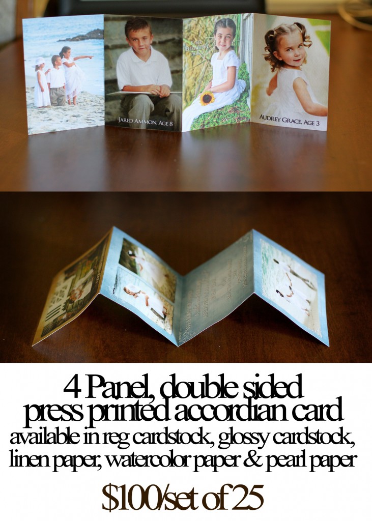 Accordian Card sample flat Accordian Card sample flat