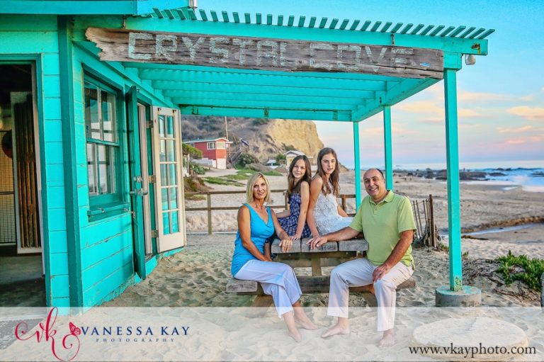 Sunset session at Crystal Cove {Orange County Family Beach Portraits}