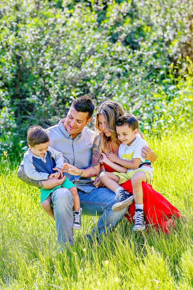 Spring Family Portraits in Nellie Gail