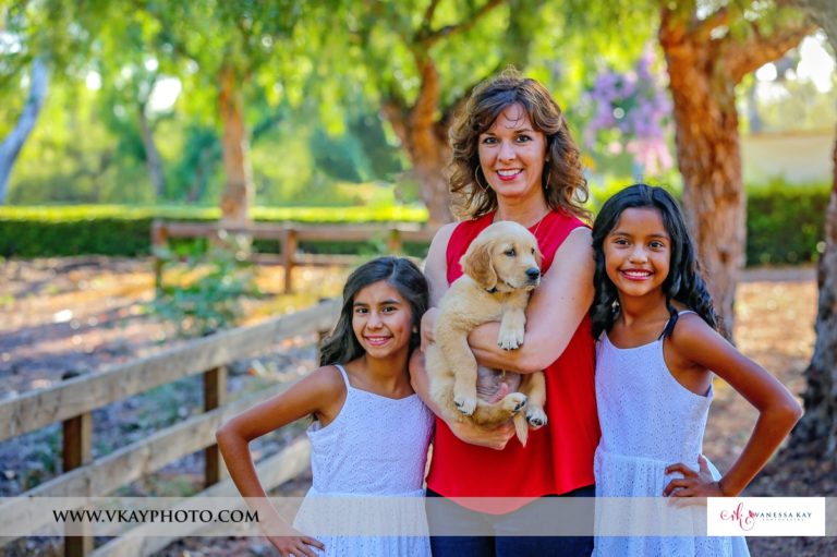 New puppy in the family portraits {OC pet and family portrait photographer}